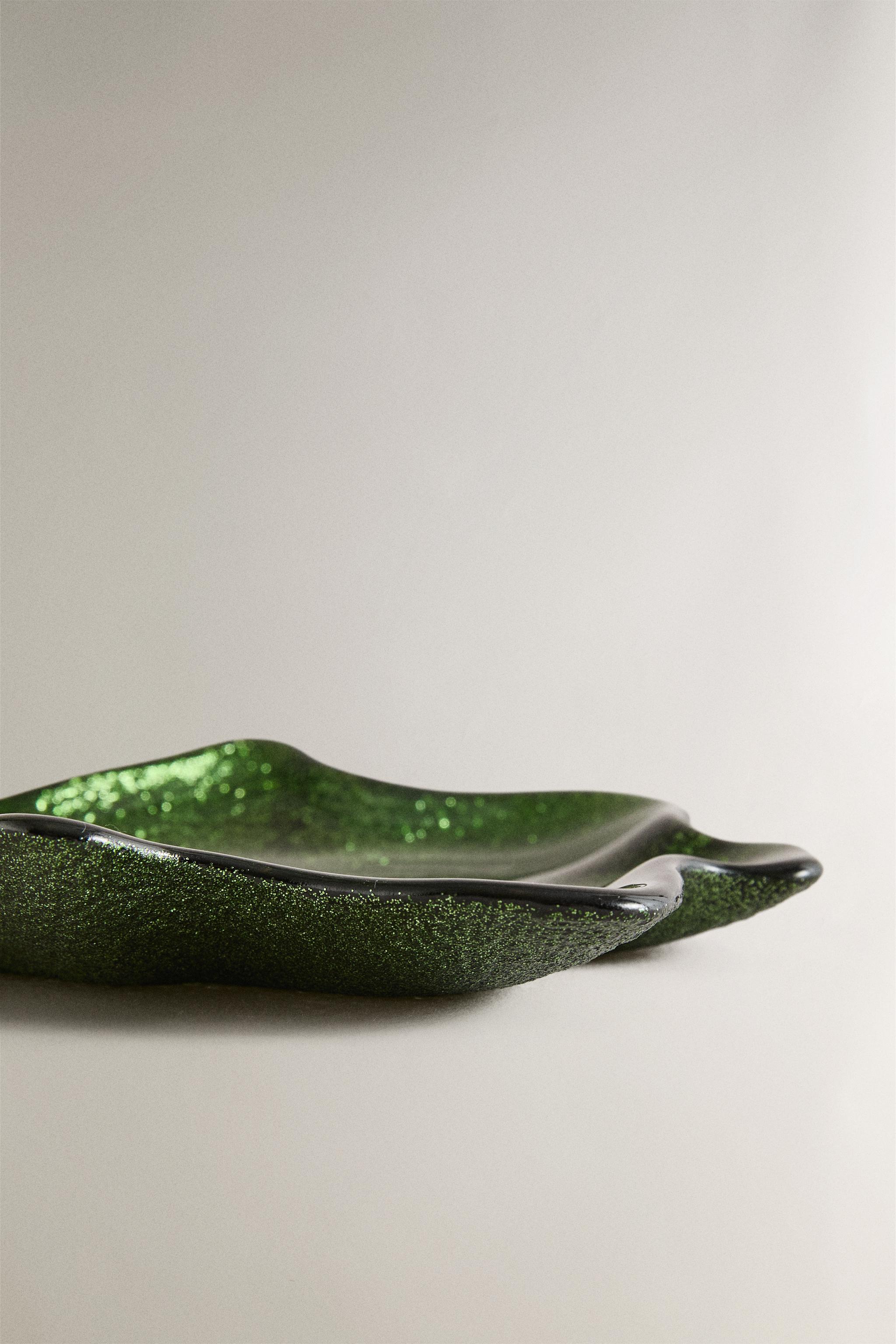 CHRISTMAS TREE GLASS BOWL